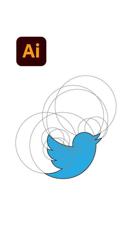 Create Twitter Logo with Golden Ratio Design Golden Ratio Design, Golden Ratio Logo Design, Golden Ratio Art, Golden Ratio In Design, Golden Ratio Logo, Coreldraw Design, Twitter Logo, Adobe Illustrator Design, Adobe Illustrator Graphic Design