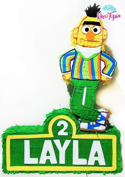 #Piñata #Beto #PlazaSesamo #HappyBirthday #DiseñoPersonalizados #DecoTopíaElSalvador Mario Characters, Fictional Characters, Art