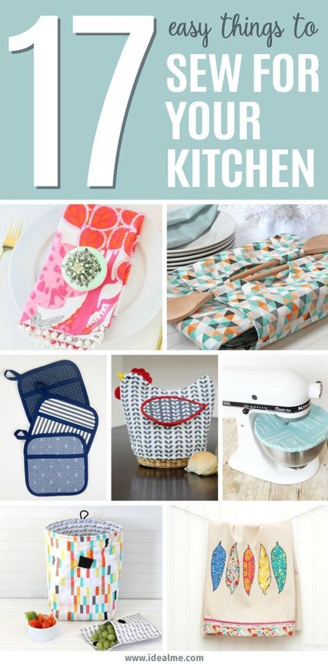 Easy Things To Sew, Syprosjekter For Nybegynnere, Things To Sew, Projek Menjahit, Beginner Sewing Projects Easy, No Excuses, Leftover Fabric, Functional Kitchen, Fabric Baskets