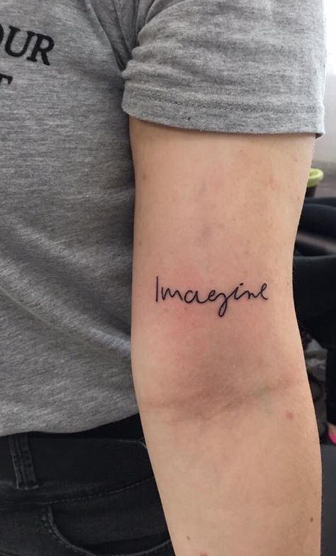 John Lennon Tattoo Ideas, Imagine Tattoo John Lennon, John Lennon Tattoo, Imagine Tattoo, John Lennon Imagine, Imagine John Lennon, Bee Tattoo, John Lennon, Tattoo Quotes