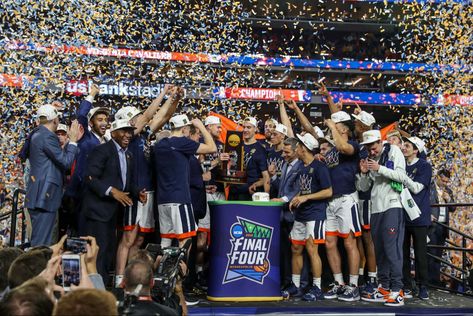 April 8, 2019: UVA wins 2019 NCAA Men’s Basketball Championship Championship Aesthetic, Uva Basketball, Basketball Aesthetic, Sec Championship, Basketball Championship, Ncaa Championship, Ncaa Basketball, Final Four, University Of Virginia