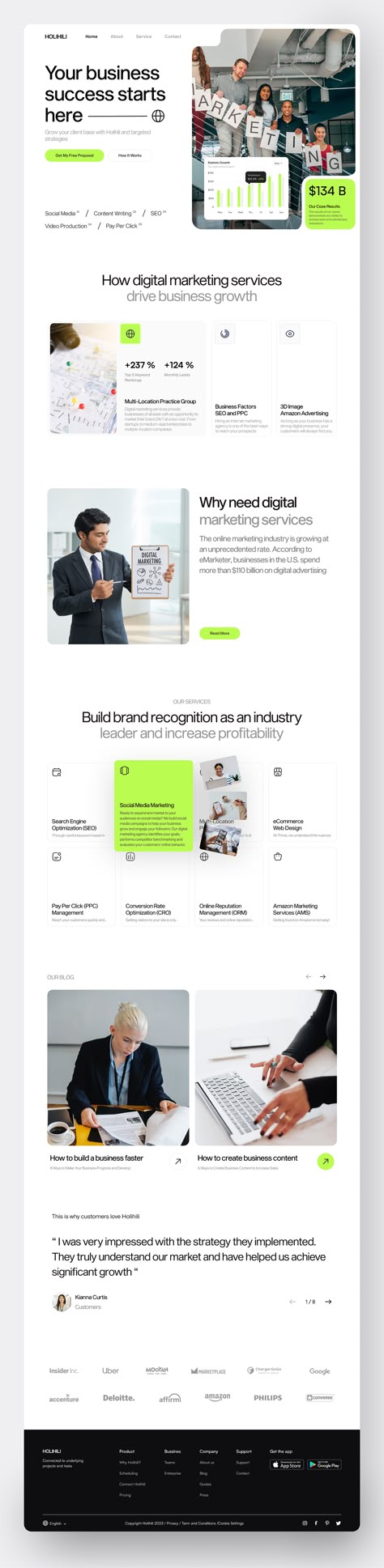 1 Page Website Design, Professional Website Design Inspiration, Article Page Design, Consultant Website Design, Website Hero Section, Homepage Website Design, Creative Landing Page Design, Creative Landing Page, Consulting Website