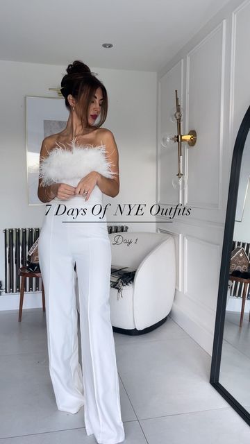 All White New Years Eve Party Outfit, New Year’s Eve Pants Outfits, Black And White New Years Eve Outfit, Couples New Years Eve Outfits Classy, New Years Eve Outfits White, New Years Eve Outfits Gold, White New Years Eve Outfit, New Years Eve Outfits Classy, New Years Eve Party Outfits