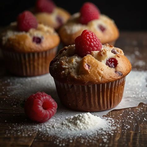 Le Muffin Framboise ultra moelleux, un régal ! - MyCake Sour Cream Coffee Cake Muffins, Coffee Cake Muffins, Sour Cream Coffee Cake, Cake Muffins, Dessert Aux Fruits, Coffee Cake, Sour Cream, Cupcake Cakes, Muffins