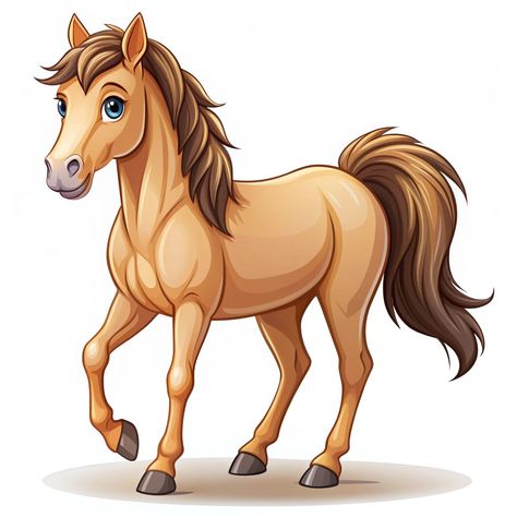 Study Cartoon, Free Cartoon Characters, Horse Clipart, Horse Cartoon, Cute Henna, English Activities For Kids, Horse Coloring Pages, Animal Doodles, Free Cartoons