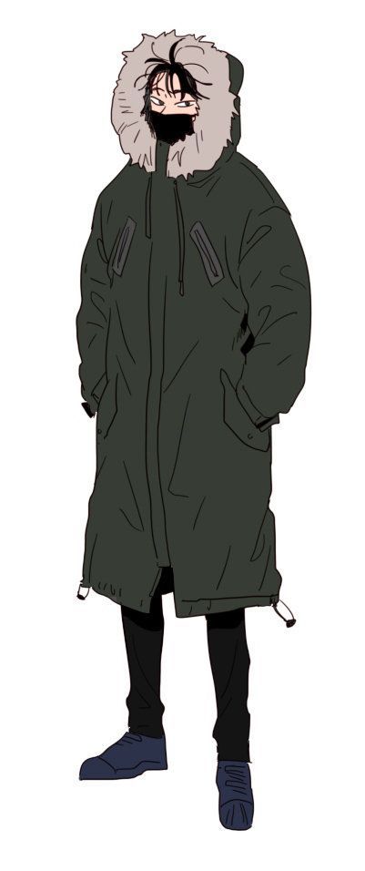 Winter Jacket Reference, Hoodie Guy Drawing, Puff Jacket Drawing, Puffy Jacket Drawing Reference, Winter Outfits Drawing Male, How To Draw A Coat, Hoodie Art Reference, Puffy Jacket Drawing, Winter Coat Drawing