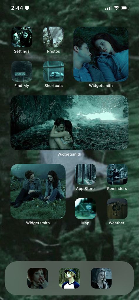 Twilight Homescreen, Twilight Home, Homepage Ideas, Dark Fairy Core, Layout Phone, Edward And Bella, Twilight Aesthetic, Aesthetic Home Screen, Girly Bracelets