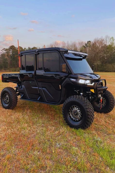 Transform any Can-Am Defender into an offroad beast and the best looking offroad vehicle out there by adding these thirteen accessories. Can Am Side By Side, Can Am Defender Max Limited, Can Am Defender Lifted, Can Am Defender Accessories, Thirteen Accessories, Side By Side Accessories, Can Am Defender, Offroad Vehicle, Can Am Atv