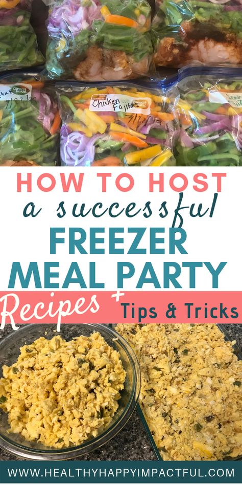 How to organize a freezer meal party! Tips and tricks on making tons of dinners for families! Use healthy recipes, have fun, and save tons of time and money. Also, the best ideas on how to host healthy freezer meal prep with friends. #freezermeals Healthy Freezer Meal Prep, Dinners For Families, Easy Crockpot Dump Meals, Freezer Meal Party, Party Tips And Tricks, Crockpot Meal Prep, Easy Breakfast Options, Breakfast Burritos Recipe, Cheap Clean Eating