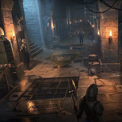 Dungeon Haunted House Dungeon, Fantasy Dungeon Concept Art, Skyrim Dungeon, Royal Dungeon, Dungeon Basement, Dungeon Concept Art, Dungeon Interior, Trap Room, Medieval Dungeon