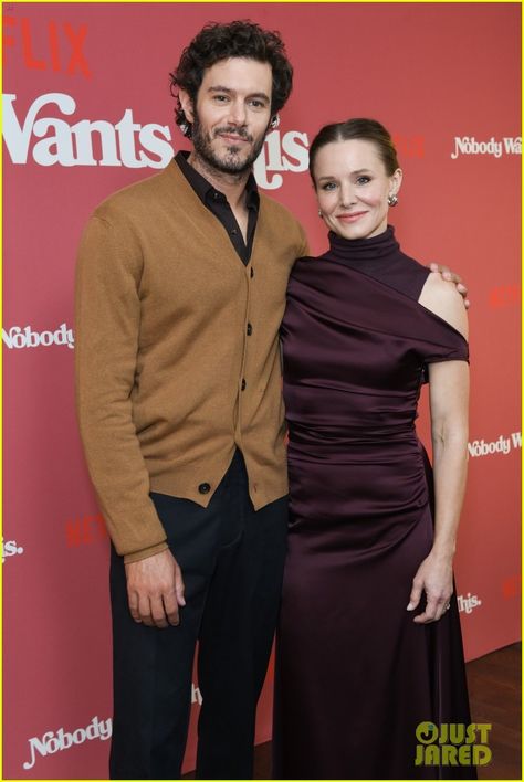 Adam Brody & Kristen Bell Step Out to Promote New Netflix Rom-Com Series 'Nobody Wants This' in L.A. Adam Brody Kristen Bell, Adam Brody Nobody Wants This, Brad Pitt Girlfriend, Marlon Wayans, Adam Brody, Journal 2024, Nick Cannon, Don Johnson, T Dress