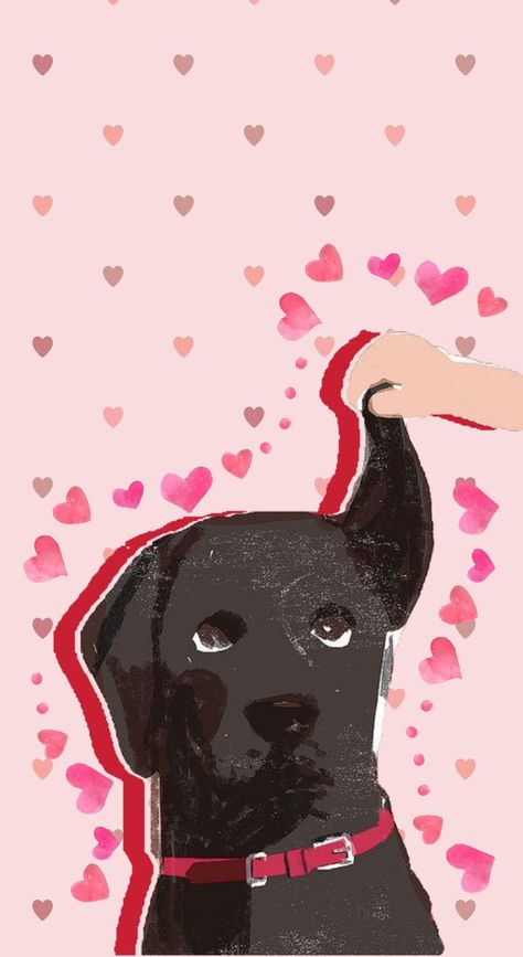 Black lab dog art Valentine's day phone background wallpaper cute Black Dogs Aesthetic Wallpaper, Black Lab Aesthetic Wallpaper, Black Lab Wallpaper Iphone, Black Lab Wallpaper, Dog Background Wallpapers, Black Dog Wallpaper, Black Lab Aesthetic, Black Lab Drawing, Black Lab Dog