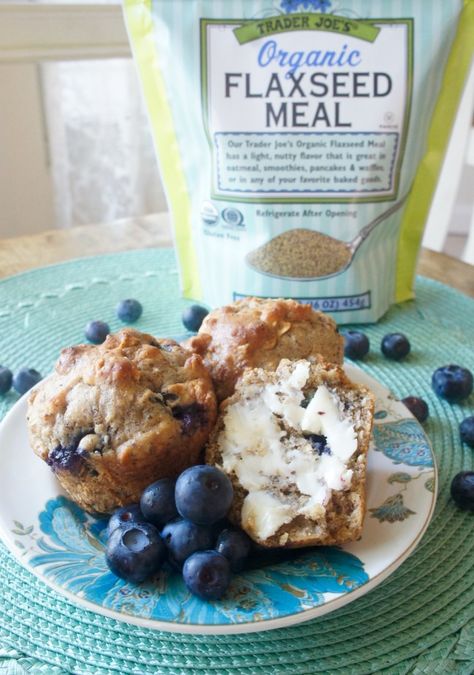 Flax Seed Muffins Keto, Blueberry Flaxseed Muffins, Flax Seed Meal Recipes, Ground Flax Seed Muffins, Flax Meal Recipes, Ground Flax Seed Recipes, Hs Diet, Flax Seed Meal, Flex Seed