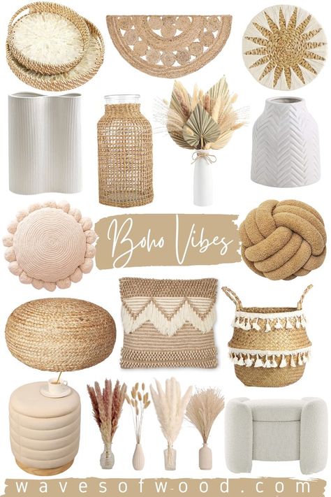 Beachy Boho Decor, Boho Chic Bedroom Decor, Neutral Bohemian, Chic Bedroom Decor, Boho Chic Bedroom, Boho Interiors, Beachy Boho, Boho Deco, Boho Bedroom Decor