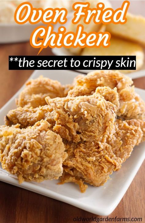 Kfc Chicken Recipe Copycat, Copycat Kfc Chicken, Oven Fried Chicken Recipes, Copycat Kfc, Crispy Oven Fried Chicken, Kfc Chicken Recipe, Crispy Oven Fries, Actifry Recipes, Homemade Fried Chicken