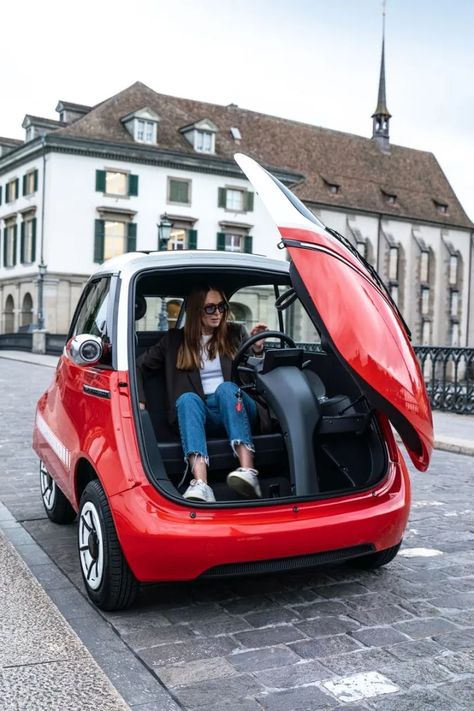 North America Should Embrace The Microlino Electric Vehicle Microlino Car, Urban Mobility, Microcar, Tiny Cars, Vintage European, Urban Setting, Smart Car, Amazing Pictures, European Cars