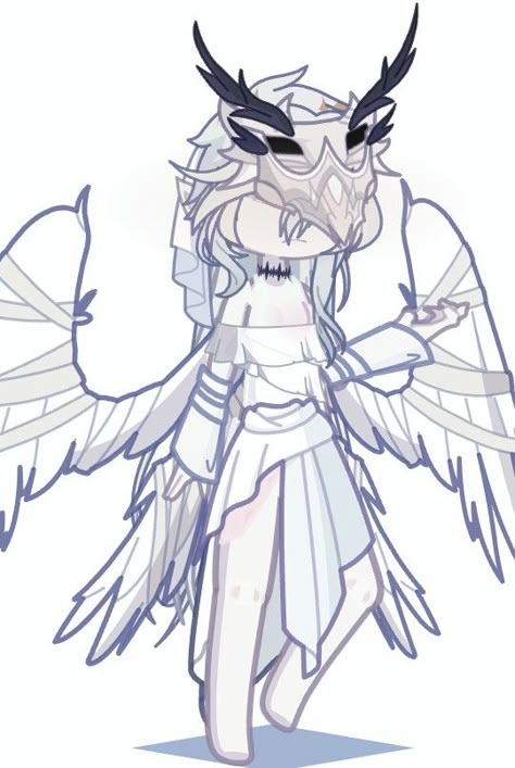 Gacha Life Angel Oc, Gacha Club White Outfit, Gacha Angel Oc, Gacha Angel Outfit, Gacha Angel, Wolf Base, Gacha Designs, Chibi Body, Zodiac Characters