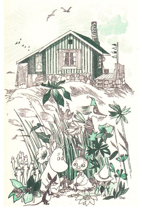 Moomin Tattoo, Moomin Snufkin, Moomin House, Moomin Valley, Tove Jansson, Children's Book Illustration, Best Artist, Art Plastique, Book Illustration