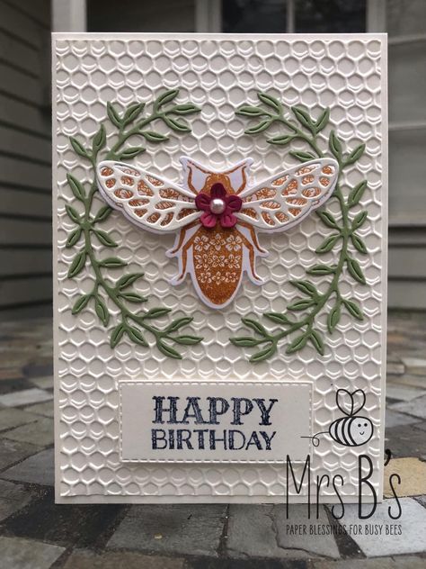 Stampin Up Queen Bee, Bee Cards, All Occasion Cards, Beautiful Handmade Cards, Butterfly Cards, Stamping Ideas, Crafts Cards, Su Cards, Queen Bee