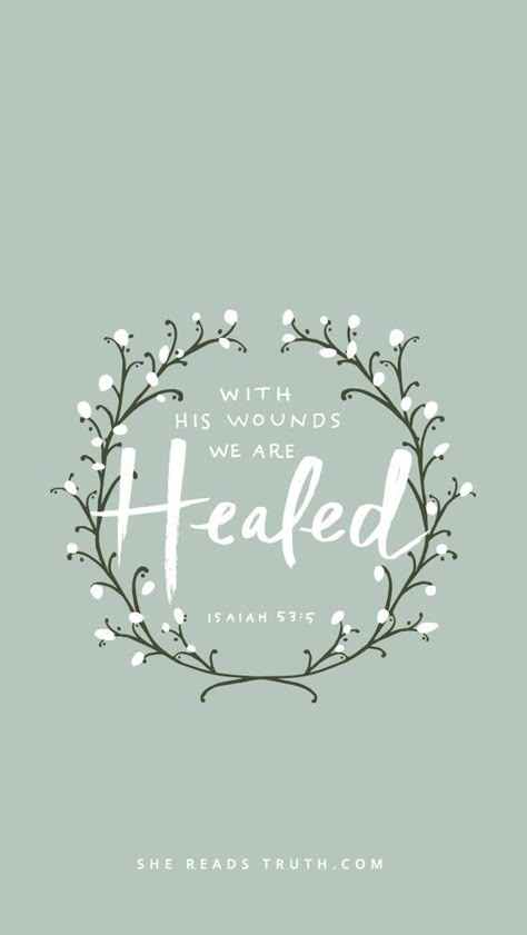 With His Would We Are Healed Isaiah 53 5, Ayat Alkitab, 카드 디자인, Scripture Quotes, Verse Quotes, Bible Verses Quotes, God Is Good, Bible Scriptures, Faith Quotes