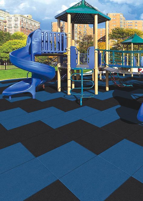 Rubber Playground Flooring, Rubber Tiles Playground, Rubber Playground, Playground Flooring, Rubber Tiles, Amusement Parks, Door Makeover, Rubber Flooring, Unique Doors