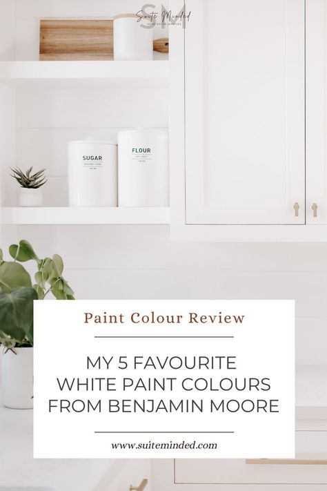 Choosing the perfect paint for your interior can be overwhelming and stressful. Undertones, lighting conditions, and surrounding elements all need to be considered when selecting a white paint colour. 

Benjamin Moore offers a wide variety of options to consider, each shade carrying its own personality and character. From crisp, clean whites to warm, creamy hues, let’s discover our 5 favourite white paints from Benjamin Moore. Creamy White Benjamin Moore, Benjamin Moore Creamy White, White Paint Colours, White Benjamin Moore, Off White Paints, Benjamin Moore Paint, White Paint Colors, Cool Undertones, Paint Colours