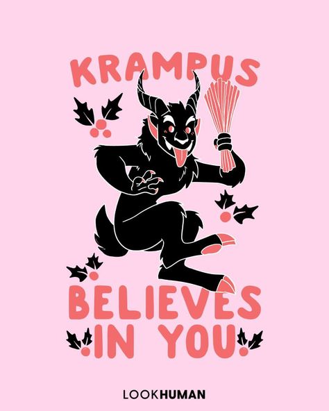 LookHUMAN on Instagram: “Happy #Krampusnacht! 😈 #LookHUMAN #Krampus” Better Not Pout, Witch Wallpaper, Creepy Christmas, Dark Christmas, Winter's Tale, Always Believe, Believe In Yourself, Christmas Quotes, Christmas Aesthetic