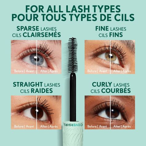 Mascara Covergirl, Covergirl Mascara, Vegan Mascara, Maracuja Oil, Volumizing Mascara, Clean Vegan, Mascara Brush, Eye Mascara, Aloe Leaf