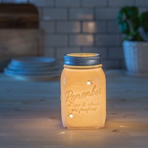 Chasing Fireflies Warmer #Scentsy #ScentsySnapShot #Warmers #Fireflies #Decor Mystery Host, Chasing Fireflies, Canning Jar, Shine Your Light, Scentsy Consultant, Laundry Products, Wax Warmers, Canning Jars, Signature Scent