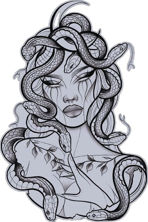 Triskelion Tattoo, Medusa Tattoo Design, Knot Tattoo, Goddess Tattoo, Desain Buklet, Tattoo Quotes For Women, Medusa Tattoo, Tattoos For Black Skin, Dagger Tattoo