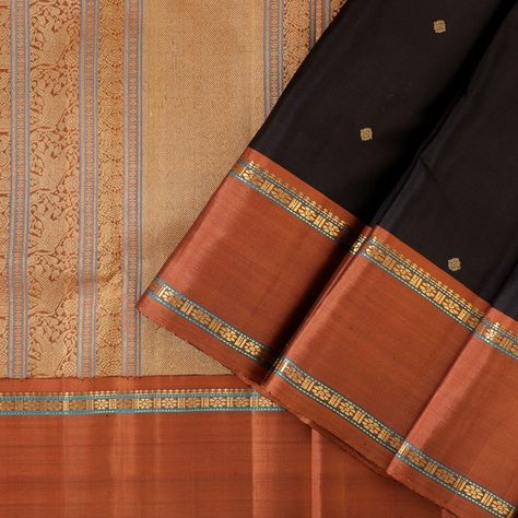 Kanakavalli Kanjivaram Silk Sari 040-01-28775 - Cover View Black Kanjivaram Saree Silk, Kanakavalli Sarees Silk, Dharmavaram Pattu Sarees, Kanakavalli Sarees, Pink Saree Silk, Kanjipuram Saree, Kanjivaram Sarees Silk, Indian Sari Dress, Pattu Saree Blouse Designs