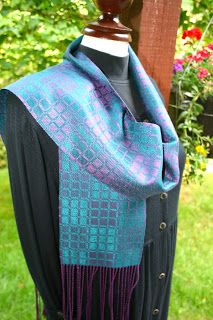 Thrums: On the Wing Handwoven Scarves, Painted Warp, Woven Shawls, Weaving Loom Projects, Scarf Ideas, Loom Projects, Handwoven Scarf, Crochet Design Pattern, Weaving Ideas