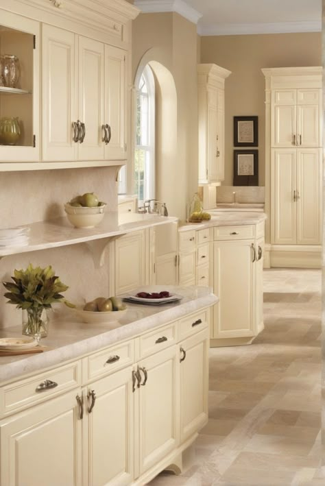 1. Kitchen design 
2. Cream cabinets 
3. Timeless sophistication 
4. Color matching Beige Kitchen Paint, Kitchen Ideas Beige, Color Scheme Kitchen, Kitchen Cabinets Beige, Cream Kitchen Walls, Cream Kitchen Units, Beige Kitchen Decor, Beige Kitchen Ideas, Cream Colored Kitchen Cabinets