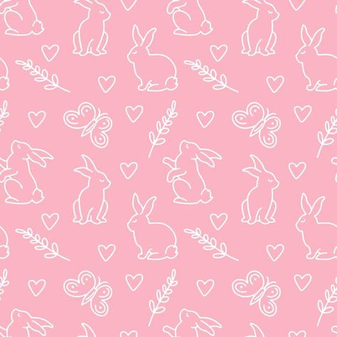 Background Bunny, Pink Easter Background, Easter Pattern Wallpaper, Preschool Graduation Ceremony, Easter Pattern Illustration, Kindergarten Graduation Ceremony, Easter Bunny Ears Headband, Ribbon Backdrop, Pink Seamless Pattern