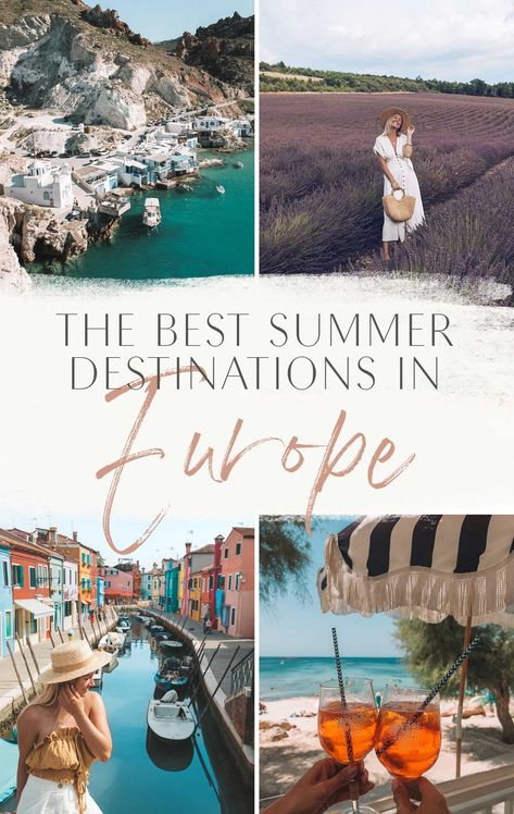 The Best Summer Destinations in Europe • The Blonde Abroad European Summer Vacation, Summer Vacation Ideas, Material Ideas, Europe Travel Outfits, Summer Wallpapers, Dalmatian Coast, Cyclades Islands, Summer Destinations, The Best Summer