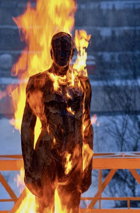 Burning Men, Man On Fire, Catty Noir, Wow Art, Figurative Sculpture, Sculpture Installation, Burning Man, Art Sculpture, X Men