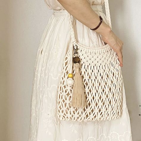 Macrame Net Bag, Macrame Net, Metdaan Diy, Macrame Bag, Net Bag, String Bag, Handmade Macrame, Bag Handmade, Mesh Bag