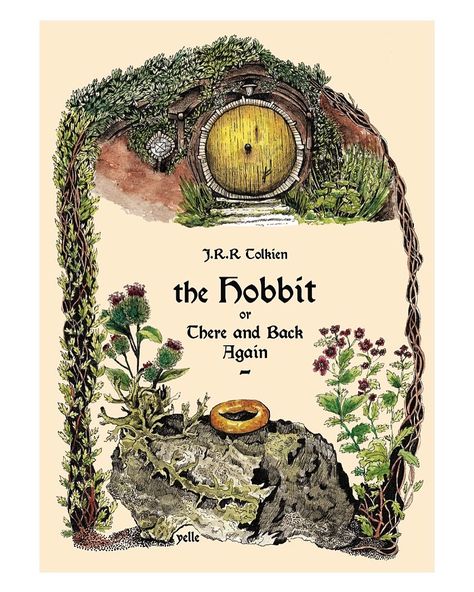 The Hobbit Cover Art, The Hobbit Illustration, Hobbit Book Cover, The Hobbit Book Cover, Seahouses Northumberland, The Hobbit Book, Book Rebinding, Hobbit Book, Binding Ideas