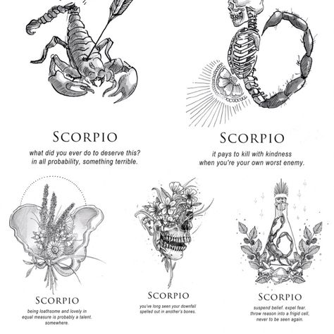 Tattoos For A Scorpio, Scorpio Tattoo Designs Zodiac, Tattoos Scorpio Zodiac, Scorpion Zodiac Tattoos For Women, Tattoo Ideas Astrology Scorpio, Scorpio Goddess Tattoo, Scorpio Spiritual Tattoo, Sugar Skull Art Drawing, Scorpio Zodiac Tattoos