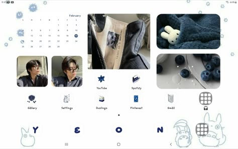 yeonjun navy blue tablet theme Navy Blue Ipad Theme, Blue Ipad Layout, Tablet Theme, Ipad Layouts, Ipad Customization, Widgets Ideas, Ipad Setup, Ipad Inspo, Ipad Layout