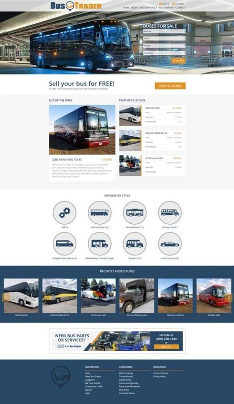 We helped a startup company create a niche marketplace website for buses and other similar vehicles. Company Website Design, Startup Company, Company Website, Buses, Start Up, Website Design, Vehicles, Design