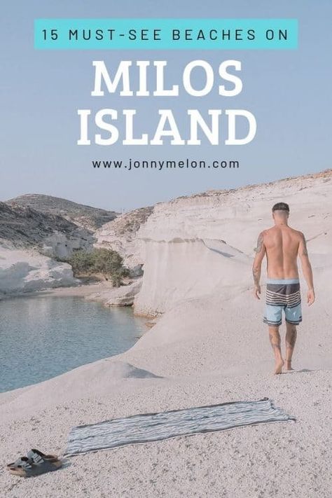 15 BEST Milos Beaches, Greece: 2024 Summer Guide 71 Beaches In Greece, Sarakiniko Beach, Milos Greece, Natural Cave, Shady Tree, Island Hopping, Best Beaches, Fishing Villages, Lonely Planet