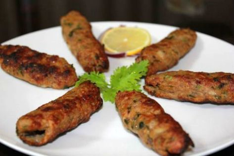 Seekh Kabab Recipe, Seekh Kebab Recipes, Seekh Kebabs, Seekh Kebab, Seekh Kabab, Kabab Recipe, Indian Appetizers, Vegetarian Indian, Veg Dishes