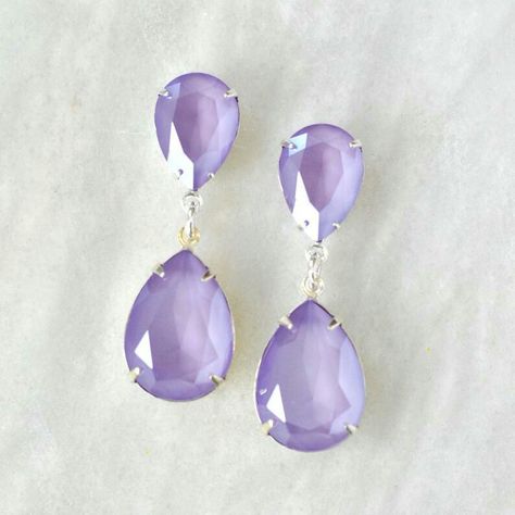 Lilac Bridesmaids, Abhishek Malhan, Lilac Bridesmaid, Lilac Earrings, Lavender Earrings, Bridesmaids Earrings, Happy Jewelry, Purple Mermaid, Lilac Lavender