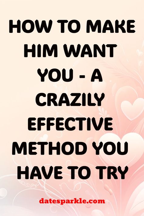 Looking to up your game in the dating department? Learn how to make him want you with these simple yet effective tips! Whether it's through witty conversation or a killer sense of style, we've got you covered. Say goodbye to chasing after him and instead, have him chasing after you. Get ready to feel confident, empowered, and irresistible. Who says you can't play a little hard to get? Let's make him go crazy for you in the best way possible! Facts About Guys, Love Texts For Him, Deserve Love, Love Texts, Why Do Men, Thinking About You, Dating World, Text For Him, Getting Him Back