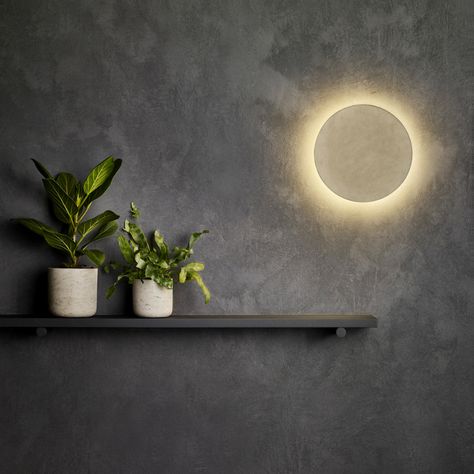 Eclipse Round 300 Bathroom Light Fittings, Ceiling Lights Bathroom, Garden Pool Design, Spanish Colonial Architecture, Minimalistic Interior Design, Feature Lighting, Interior Wall Lights, Concrete Light, Astro Lighting