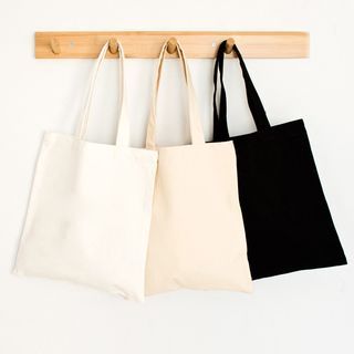 Buy Cady Plain Canvas Tote Bag at YesStyle.com! Quality products at remarkable prices. FREE Worldwide Shipping available! Nanny Bag, Plain Canvas Tote Bag, Plain Tote, Extra Large Tote Bags, Small Scale Business, Image Logo, Scale Business, Plain Canvas, Simple Tote