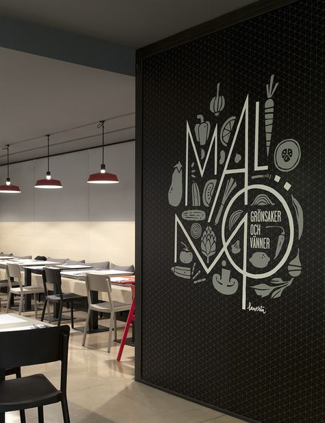 Wayfinding Signage, Environmental Design, Environmental Graphics, Signage Design, Display Design, Restaurant Interior, Wall Graphics, Cafe Design, A Restaurant