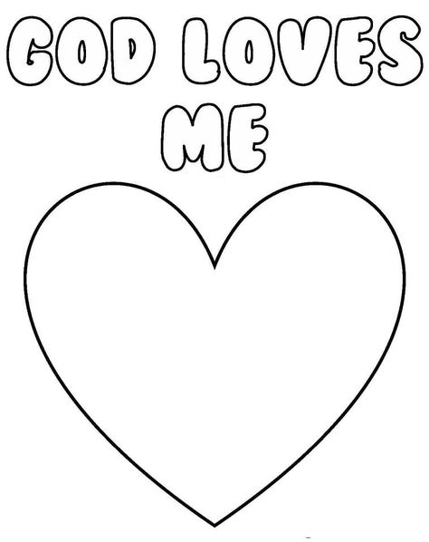 God Loves Me Preschool Craft, God Loves Me Coloring Page, God Is Love Craft For Toddlers, God Loves Me To Pieces Craft, Jesus Loves Me To Pieces Printable, L Is For Love Preschool Craft, God Loves Us Craft, God Made Me Special Coloring Page, God Is Love Coloring Page