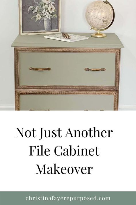 Refurbished Filing Cabinet, Wooden File Cabinet Makeover, Lateral File Cabinet Makeover, Refurbish Filing Cabinet, Repurposing Filing Cabinets, Redo File Cabinet Diy Metal, Re-purposed Filing Cabinet, Upcycle Kitchen, Counselling Office